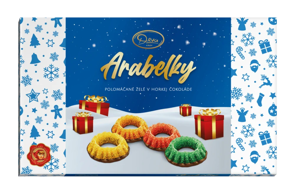 Želé ARABELKY 235 g POLOMÁČENÉ - ovocné želé v čokoládě