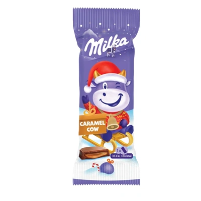 Čokoládová kravička MILKA 15.8 g s karamelem