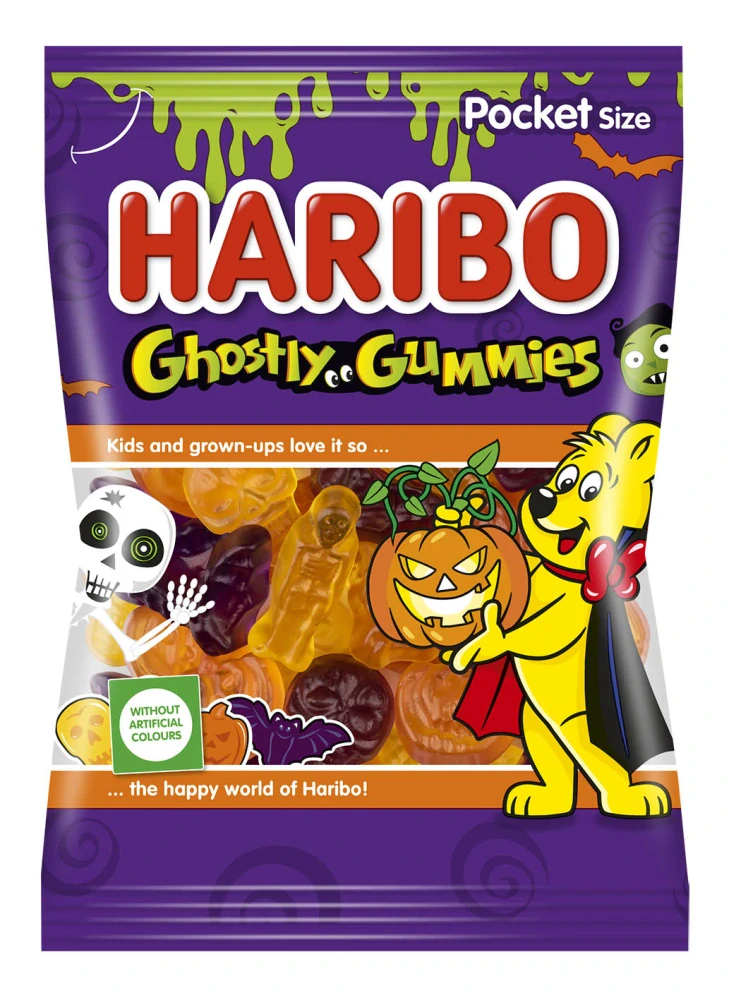 Želé HARIBO 80 g GHOSTLY GUMMIES - ovocné želé