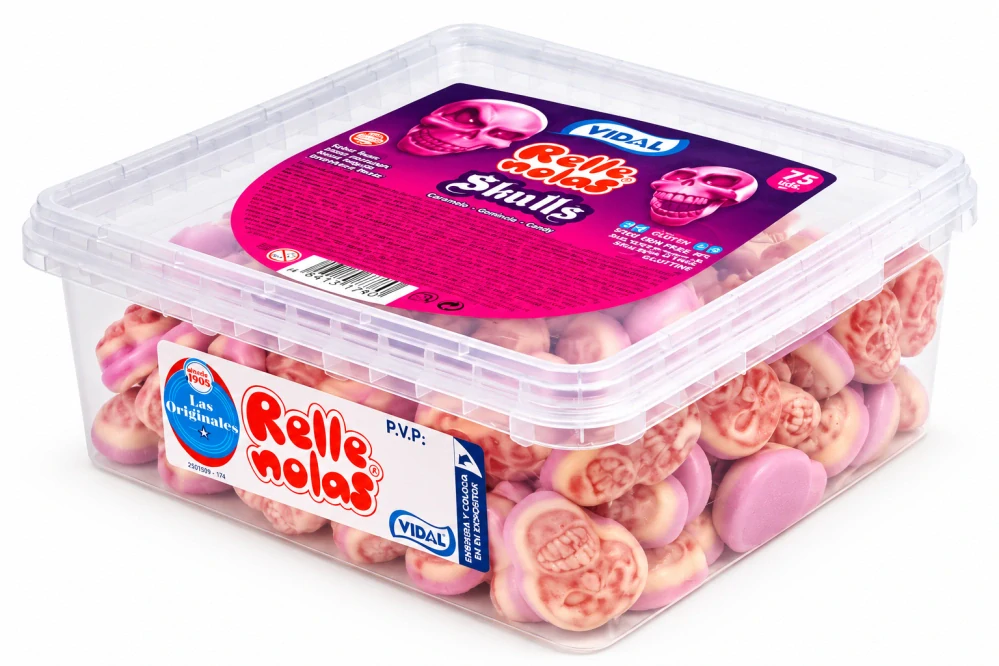 Želé lebka - Jelly Brains 10.6 g (dóza 75 ks) - AKCE !!!