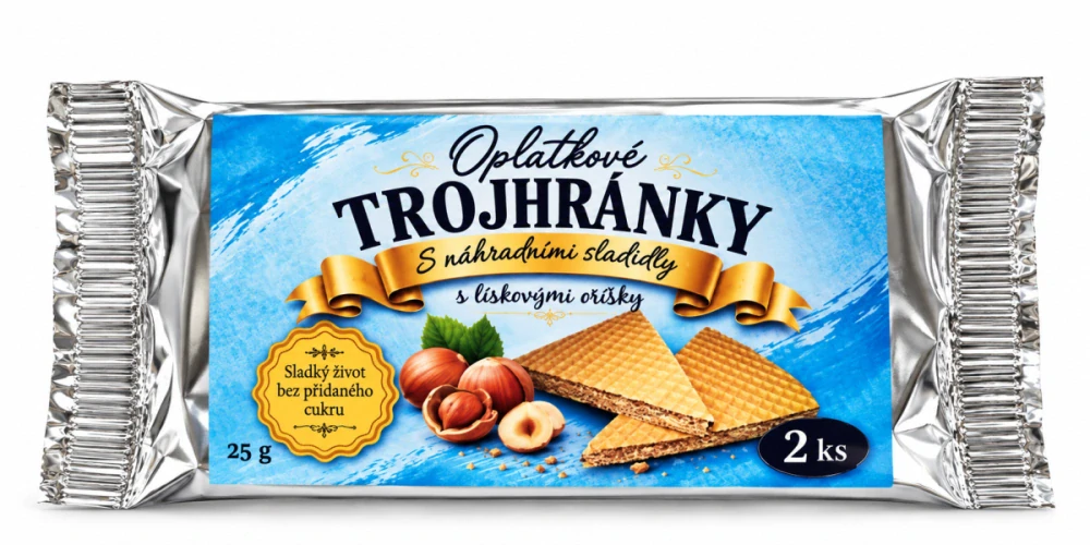 Lázeňské trojhránky SE SLADIDLY 25 g - OŘÍŠEK