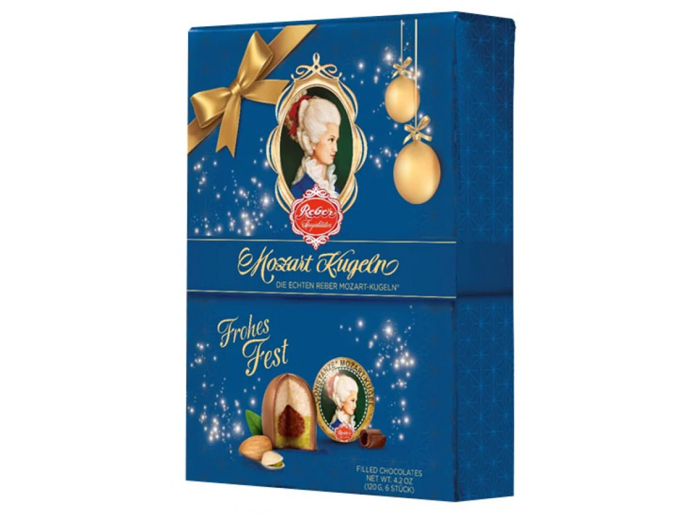 Mozartovy koule REBER 240 g Constanze Mozart Kugeln 240 g - luxusní bonboniéra - CONSTANZE / DÁRKOVÁ EDICE