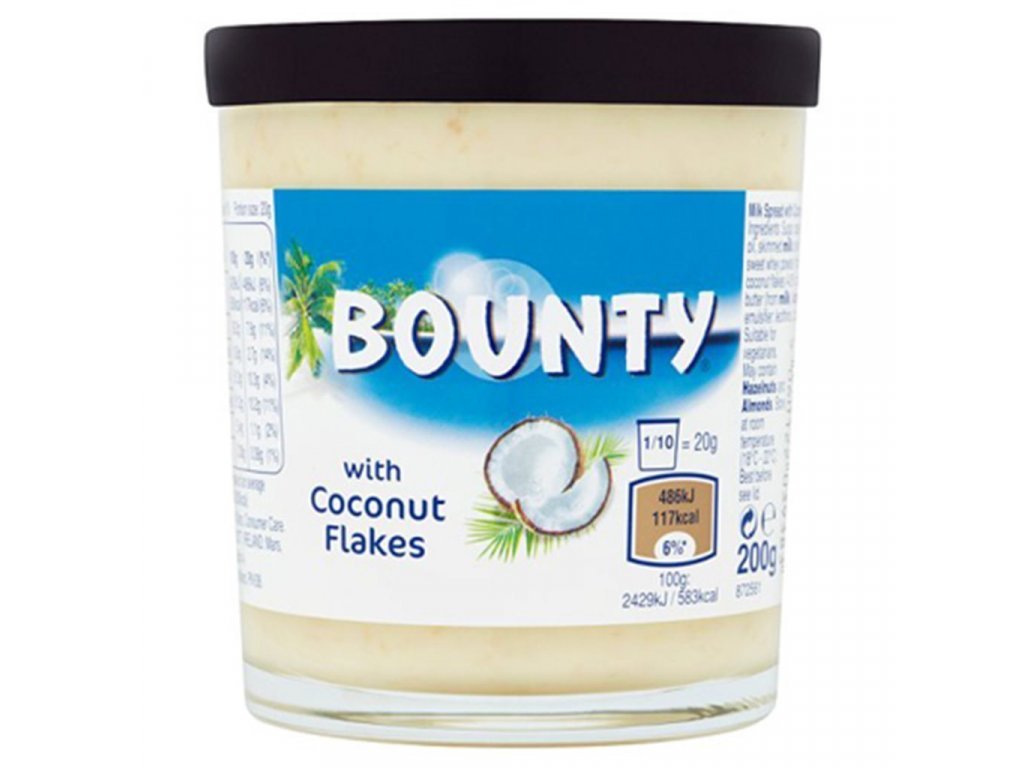 Bounty Spread 200 g - kokosový krém - VÝPRODEJ !!! DMT: 8/2022