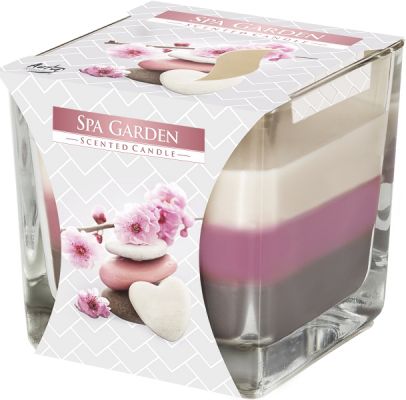 Bispol 3barevná svíčka - Spa Garden
