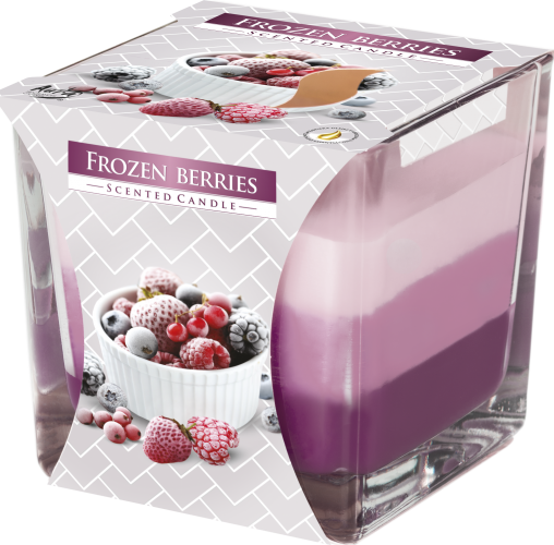 Bispol 3barevná svíčka FROZEN BERRIES