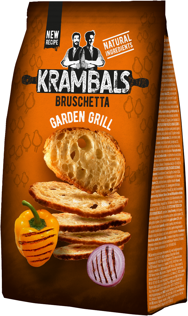 Krambals pečené krekry s příchutí grilované zeleniny 70 g