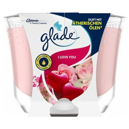 Vonná svíčka Glade 224 g vůně růže s vonnými oleji