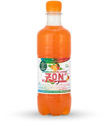 Limonáda ZON 0.5L PET - MULTIVITAMÍN ORANŽ