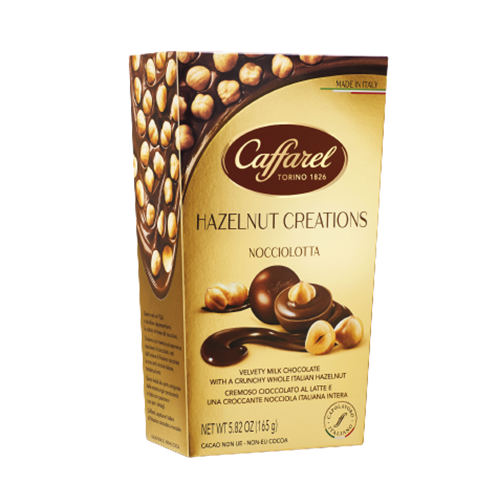 Italská zlatá bonboniéra CAFFAREL 150 g NOCCIOLATA mléčná