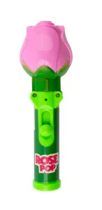 Lízátko ROSE POP 7 g - s jahodovou příchutí a hračka