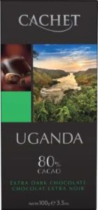 Čokoláda CACHET UGANDA 100 g HOŘKÁ  80%