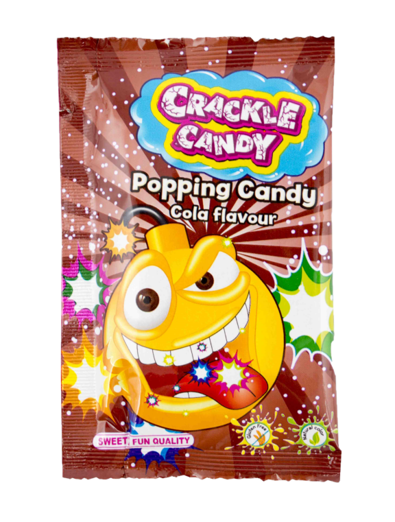 Crackle Candy 8 g - práskací prášek COLA - balení 50 ks