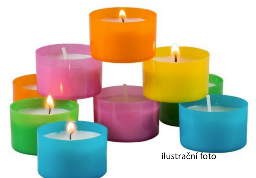 Vonné čajové svíčky v kalíšcích ORCHIDEJ, 6 ks
