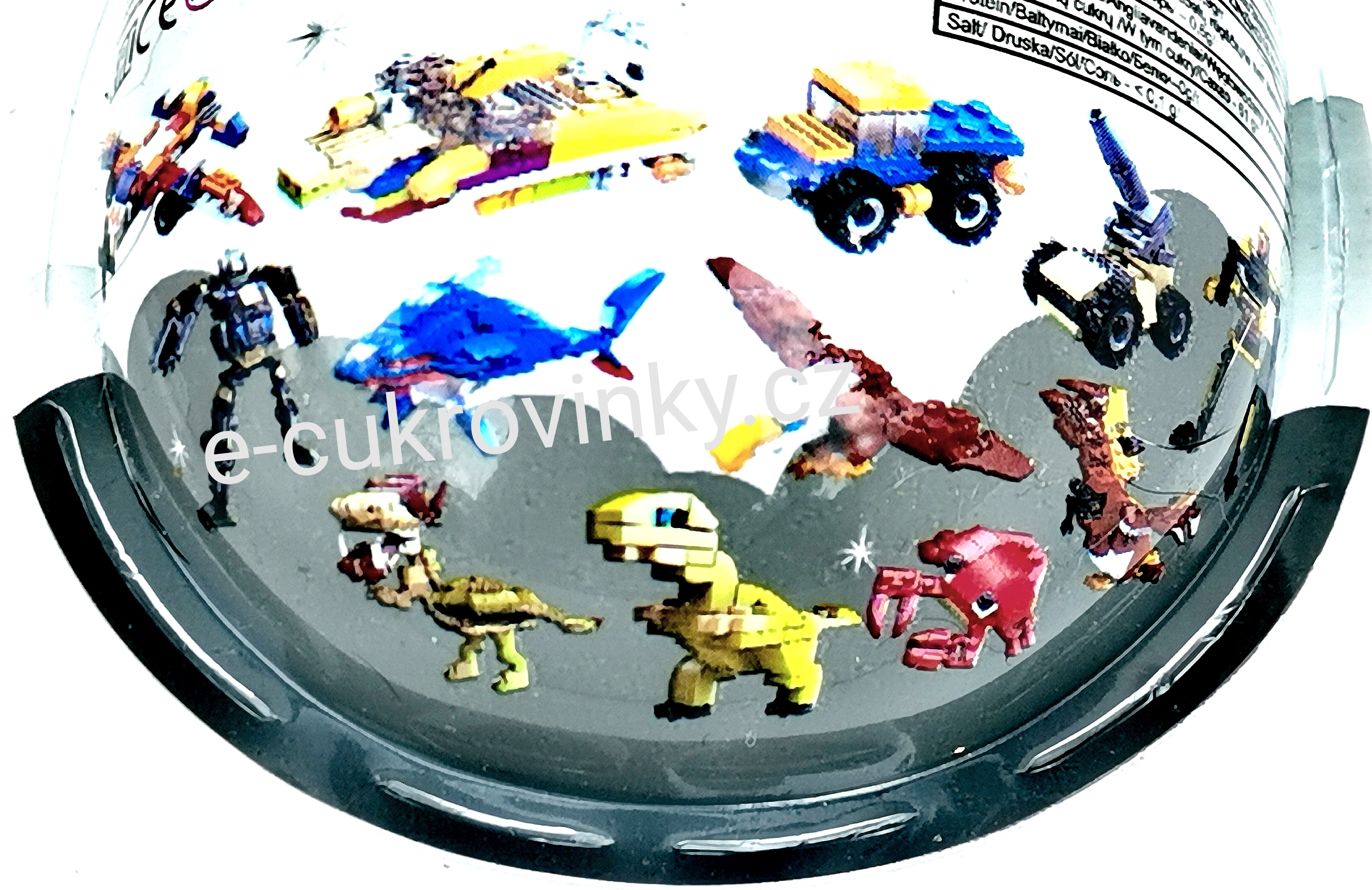 Plastové vajíčko 13 cm BUILDING BLOKS 20g