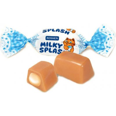 Karamely ROSHEN 1 kg MILKY SPLASH s mléčnou náplní