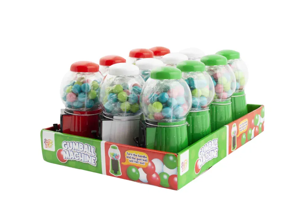 Ovocné žvýkačky 40 g GUMBALL MACHINE - automat na žvýkačky
