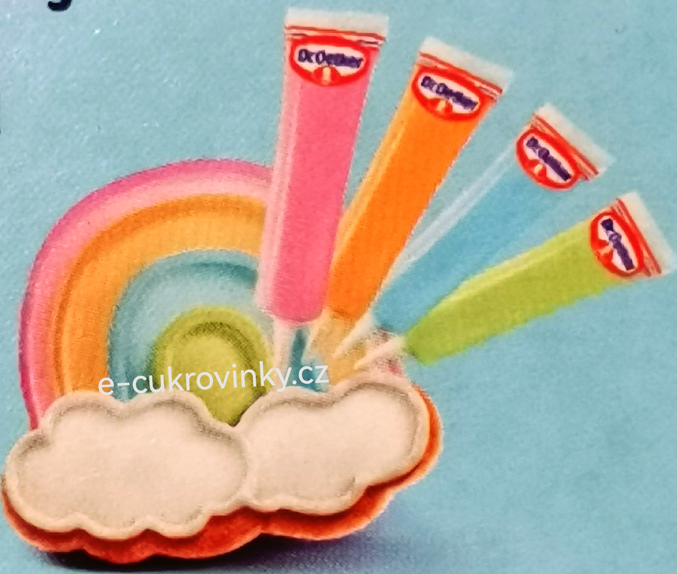 Zdobení Dr.Oetker tubičky PASTELOVÉ - cukrová poleva 76g 
