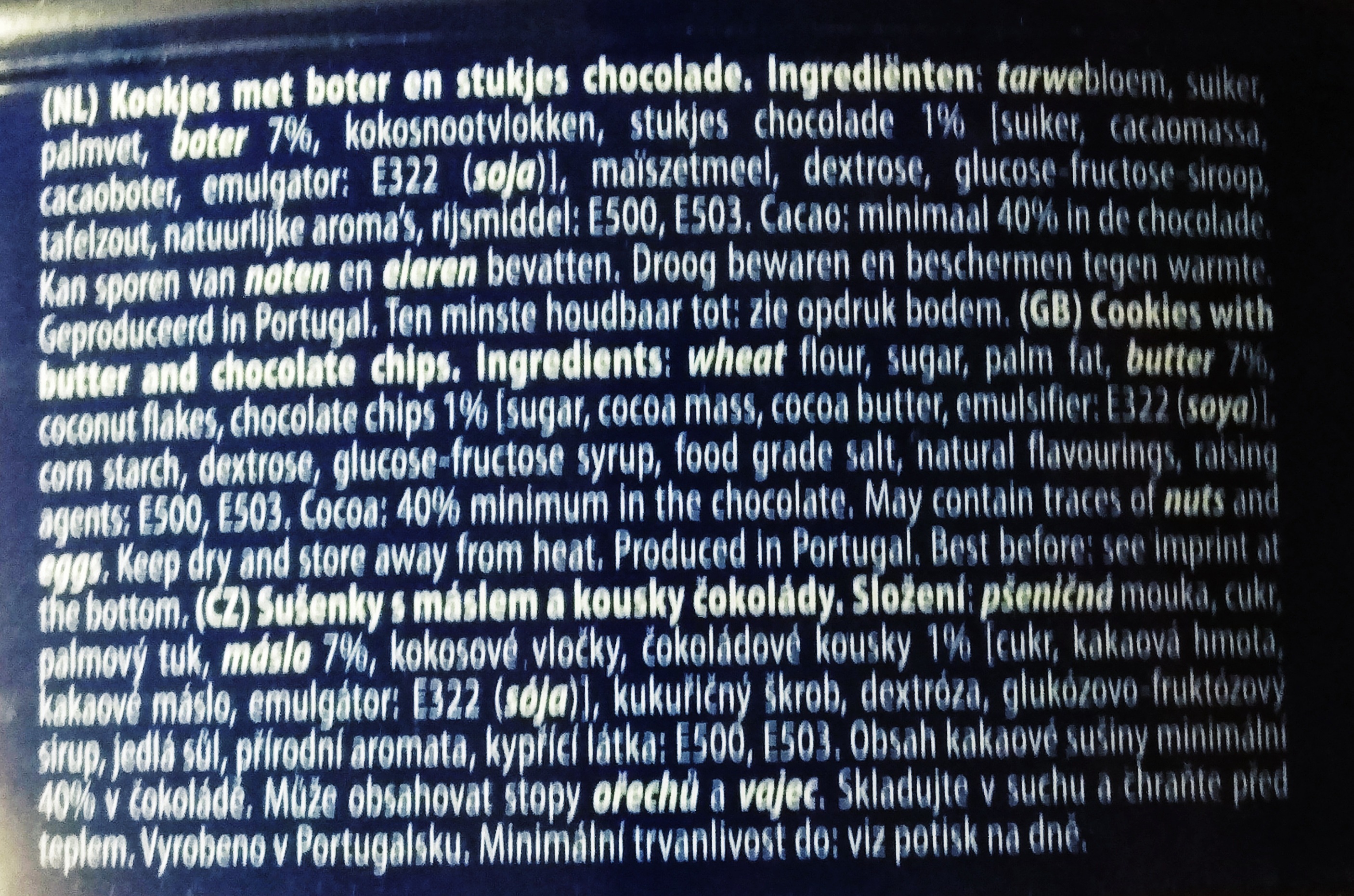 Máslové sušenky 454 g BUTTER COOKIES - v kovové dóze