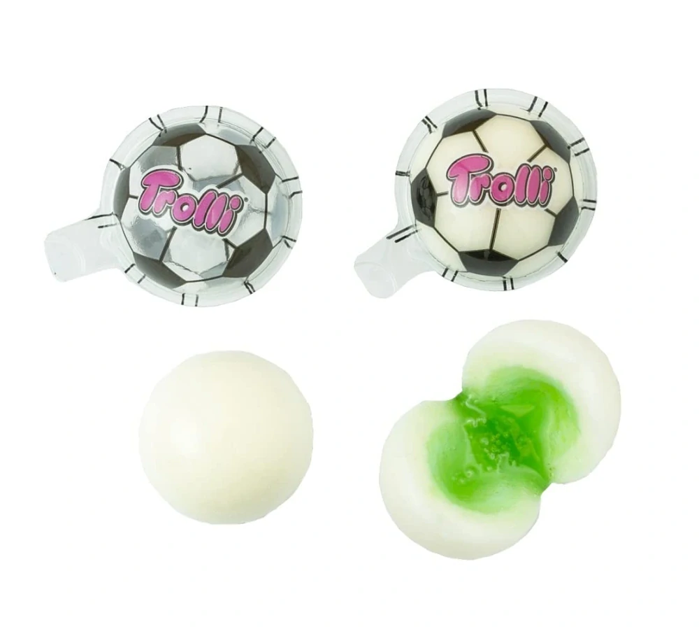 Želé TROLLI Super Kick 19 g - Fotbalové míče (balení 100 ks) - AKCE !!!