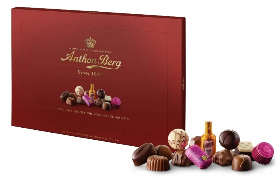 Mega velká & luxusní bonboniéra JAKOBSEN 675 g 