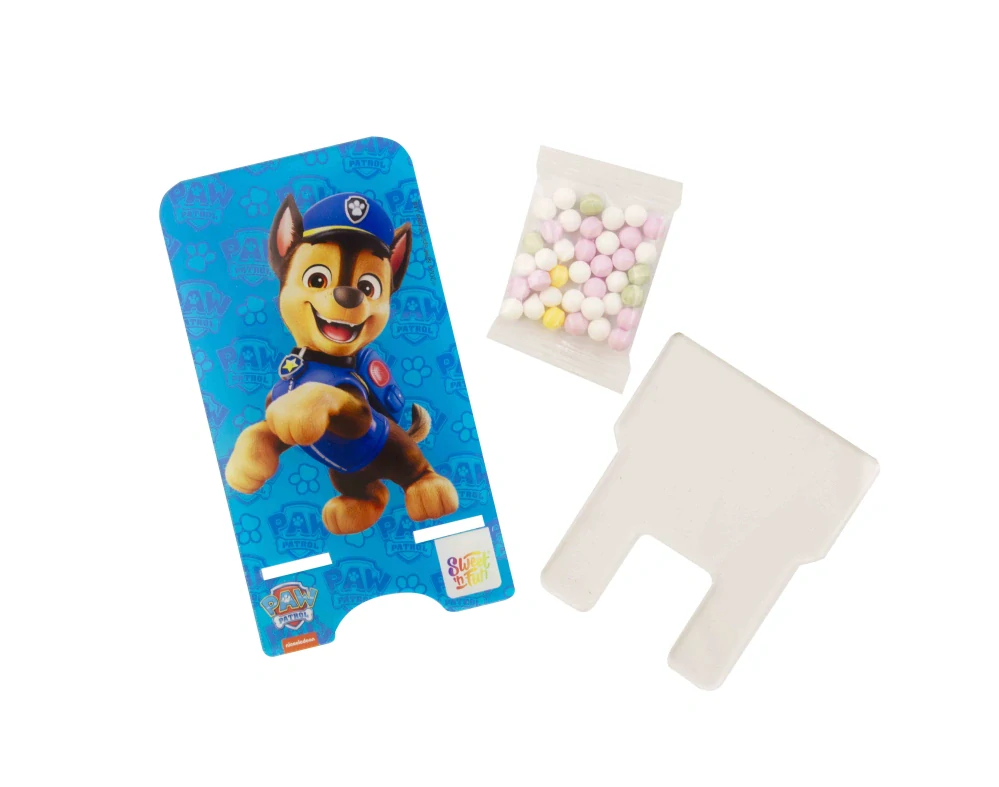 Stojánek na mobil s bonbónky 5 g PAW PATROL