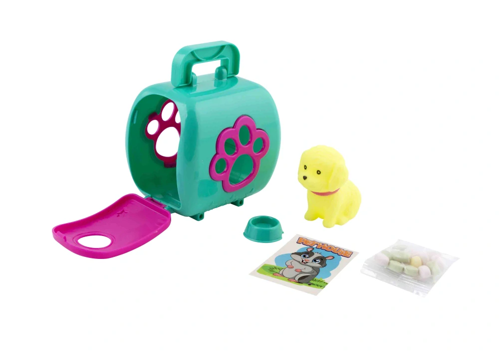 Hračka PET HOUSE + cukrovinka 5 g