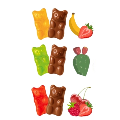 Želé medvídci v čokoládě ROSHEN 1 kg BOO! BEAR