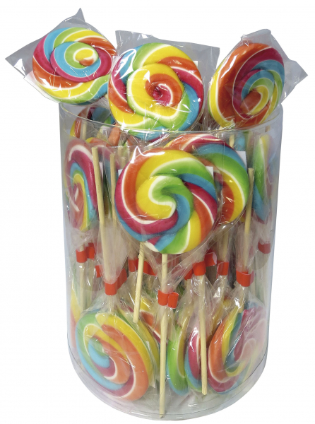 Lízátko 40 g RAINBOW DISC placaté (1 ks)