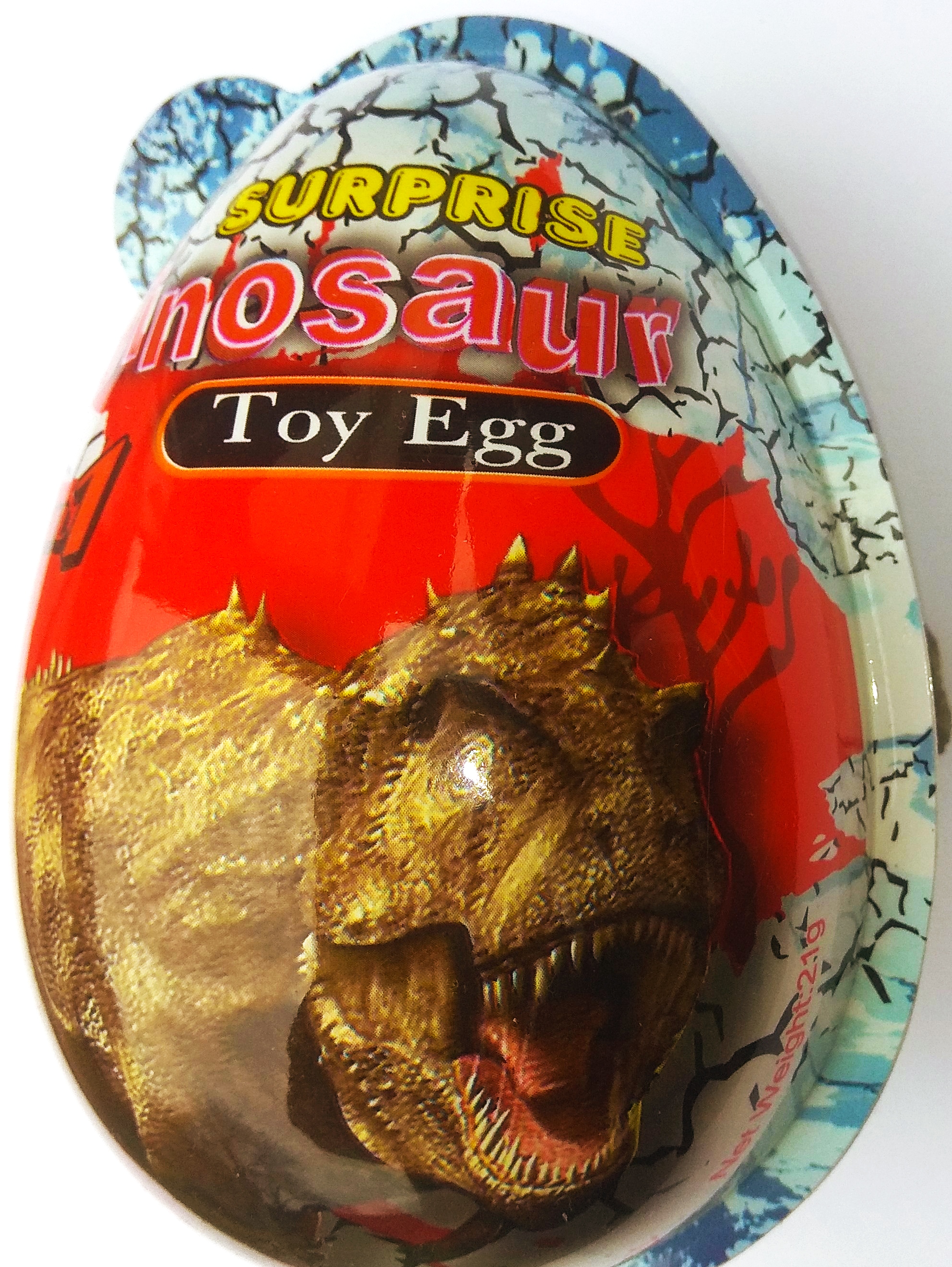 4v1 MEGA vajíčko XXXL DINOSAURUS s hračkou dinosaura + cukrovinky 21 g
