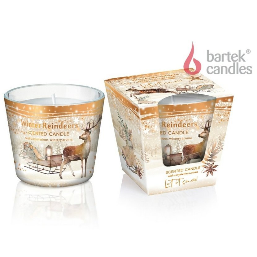 Bartek vonná svíčka Mystical Winter sáňky 115g