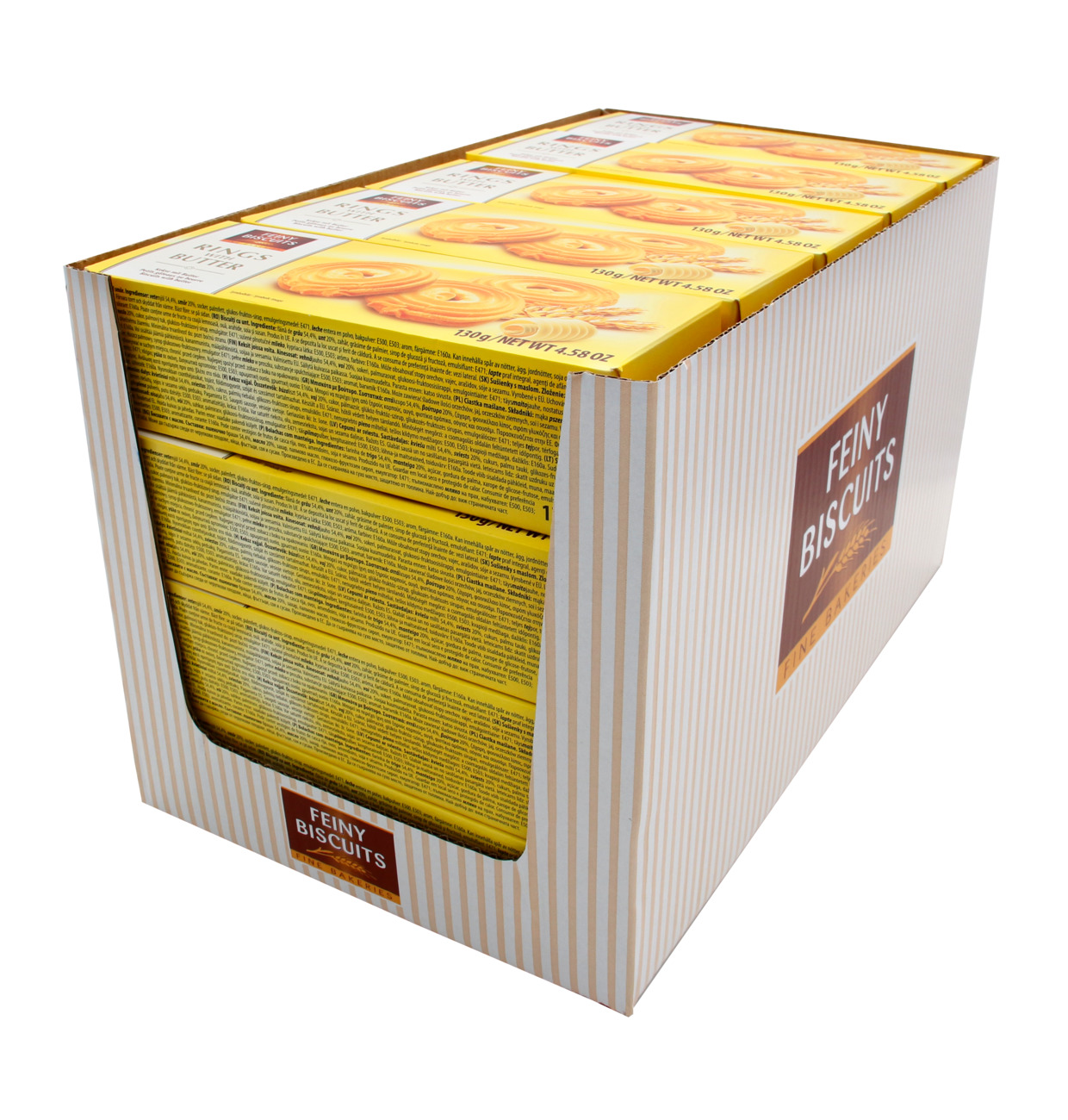 Máslové sušenky FEINY BISCUITS 130 g RINGS with BUTTER - kolečka 
