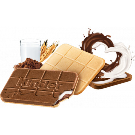 KINDER Cards Oplatka s mléčnou & kakaovou náplní 128 g
