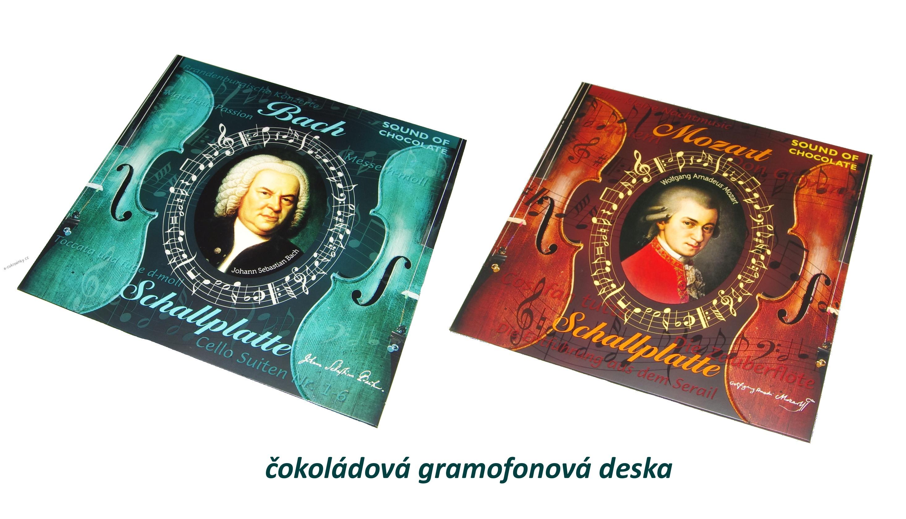 Čokoládová gramofonová deska 80 g BACH 