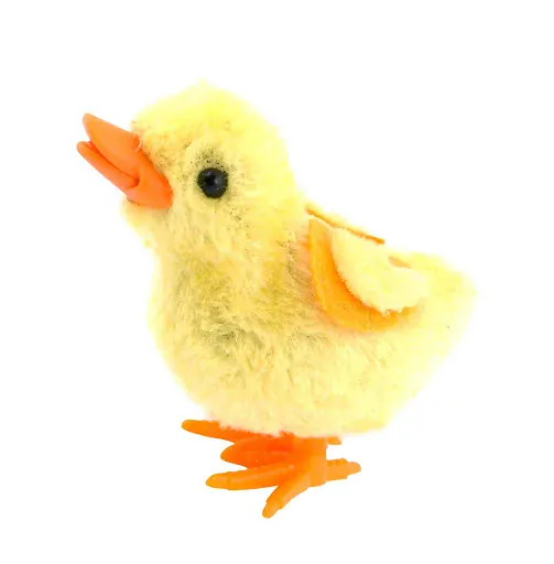 Hračka JUMP! CHICKEN - "plyšové" skákací kuřátko & zajíček - s cukrovinkou 5 g