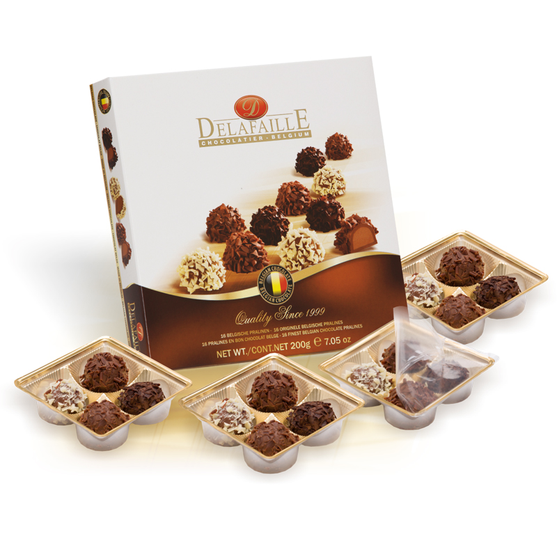 Belgické pralinky 200 g - ZLATÉ HVĚZDY / MODRÁ