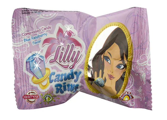 UNICORN LOLLIPOP RING - Ovocné lízátko PRSTÝNEK JEDNOROŽEC 12 g - balení 60 ks