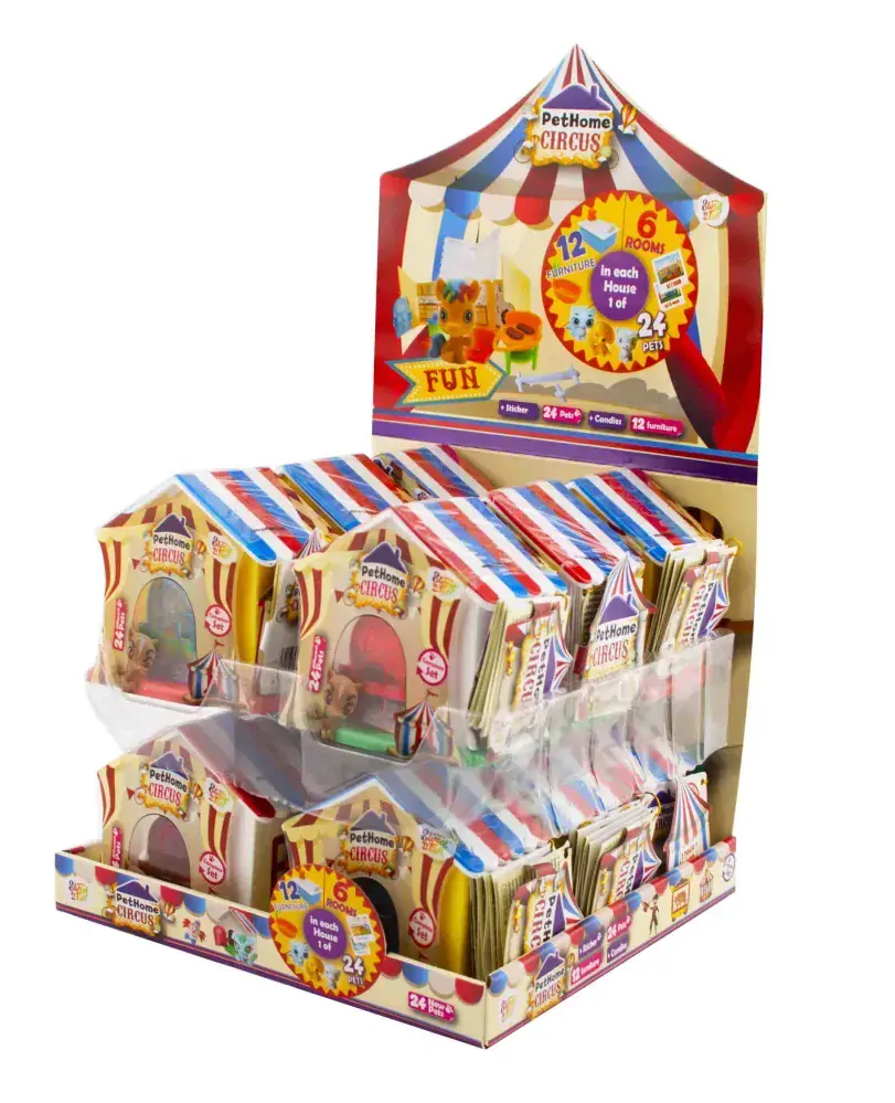 Hračka PET HOME CIRCUS 10 g - Domeček se zvířátkem a bonbónky