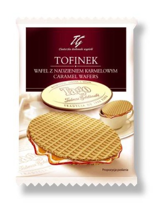TOFÍNEK 40 g - Vafle plněná karamelem - balení 24 ks