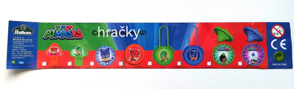 Vajíčko plastové s hračkou PJ MASKS - s cukrovinkou 10 g - VÝPRODEJ !!! DMT: 6/2024