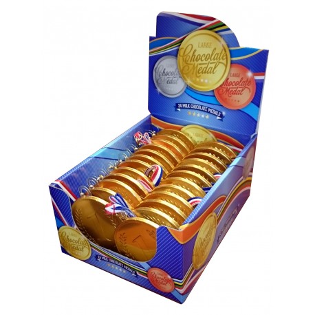 Čokoládová medaile 23 g - 1. místo (balení 24 ks)