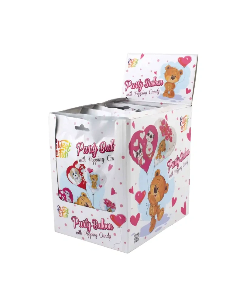 Práskací prášek & nafukovací balónek PAW PATROL 8 g - PARTY BALLOON POPPING CANDY