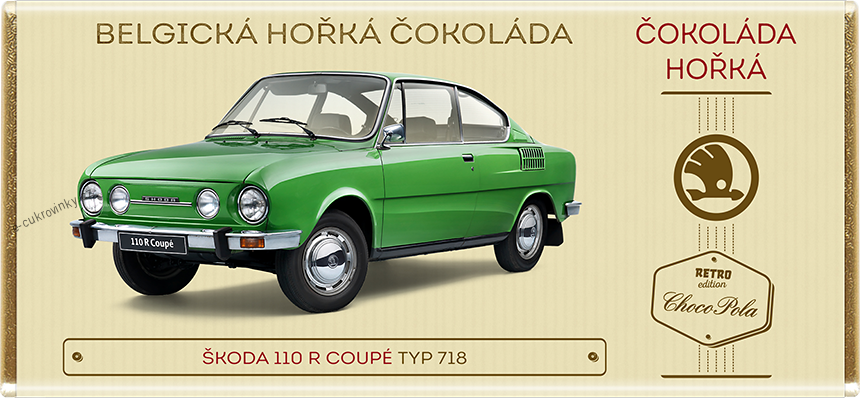 Čokoláda RETRO 100g motorka "JAWA 250 Kývačka" hořká
