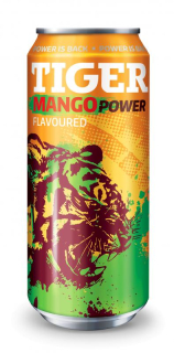Tiger Energy energetický nápoj 500 ml plech - MANGO - VÝPRODEJ !!! DMT: 9/2025