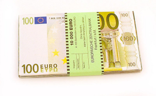 100 EUR - Čokoládová bankovka 100 g - belgická mléčná čokoládová