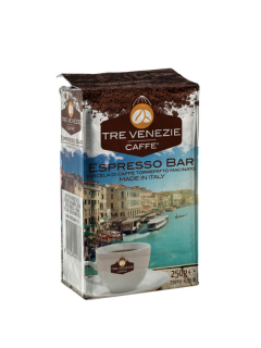 Káva 250 g TRE VENEZIE Espresso Bar - mletá - VÝPRODEJ !!! DMT: 3/2023 - poslední cca 2 kusy