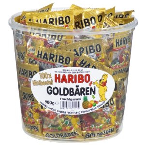 Želé HARIBO 10g Medvídci - 100 ks / dóza