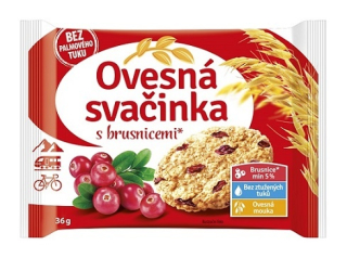 Ovesná svačinka 36 g brusinková