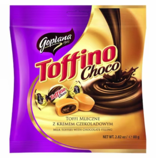 Mléčné bonbóny TOFFINO CHOCO 80 g - s čokoládovou náplní