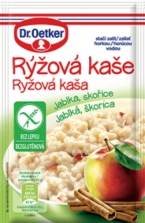 Rýžová kaše Dr.Oetker 52 g bez lepku - JABLKO & SKOŘICE