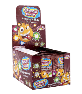 Crackle Candy 8 g - práskací prášek COLA - balení 50 ks